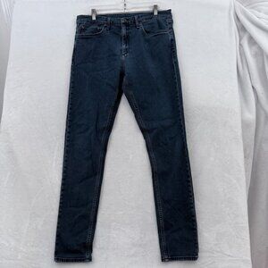 Rag & Bone Jeans Mens 34x32 (32x31) Blue Dark Wash Fit 1 Skinny Stretch